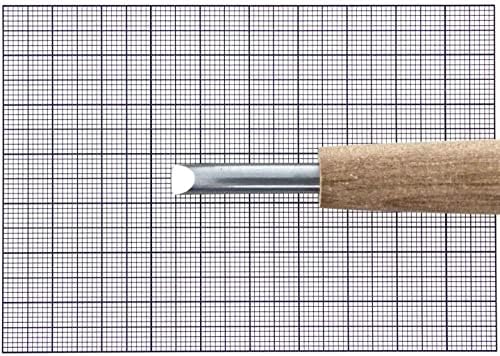 Michihamono 6 мм, Средния Японски Дървообработващи инструменти, Длето с Къс Зазубрином, Лъжица, Леко Извити, Дълбока U-Образна Ваканция, с Дървена дръжка, за Дърворезба