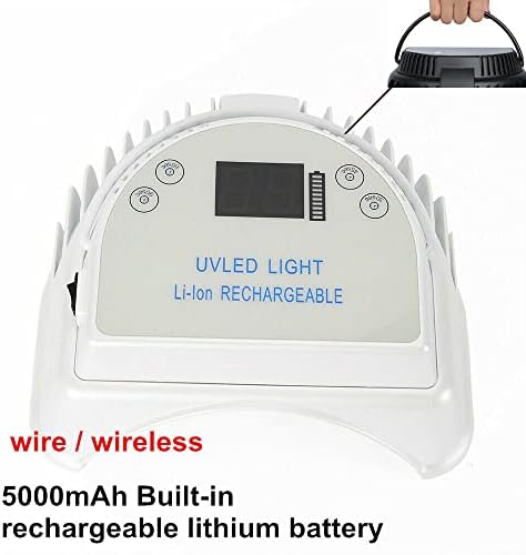 64 Watt Безжична UV led Лампа за нокти, Led Простор за Втвърдяване на Гел лак, Лампа за лак С Перезаряжаемым
