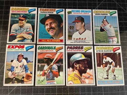 1977 Набор от бейзболни картички Topps -54 92% Райън Доусън Юнт Брет Роза Реджи Ню Йорк - Бейзболни картички с надпис