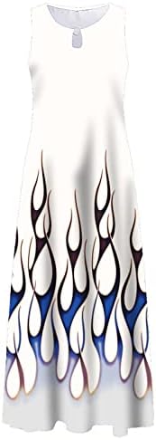 FQZWONG Летни Рокли за Жените 2023 Елегантни Вечерни Модни Клубни Дълги Sundresses Макси Секси Дамски Плажно Облекло За Почивка
