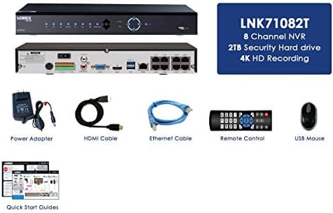 Мрежови видео Рекордер (NVR) за IP системи за сигурност Lorex LNK72324T серия 32 Channel 4K Ultra HD 4TB с Lorex