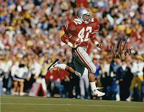Винс Уоркман, щата Охайо, е Подписал акция Buckeyes 8x10 - Снимки NFL С автограф