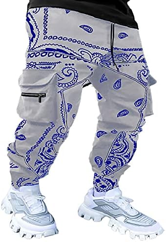 QTOCIO Мъжки Панталони-Карго, Технологичная Облекло, Панталони-Зреещи в стил хип-Хоп, Спортни Панталони за Джогинг