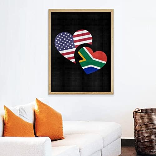 South_Africa Флаг на САЩ Декоративни Набори За Диамант Живопис Забавни 5D направи си САМ Пълна Тренировка Диамантени