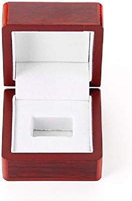 JunningGor Display Дървена кутия с един пръстен (Подходящ за мъжки голям тежък пръстен)