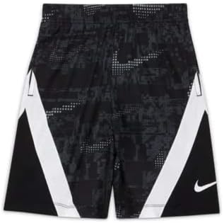 Шорти Nike за момчета с принтом Dry, черни / Бели, За тренировки/баскетбол, Предните джобове, колан на съвсем