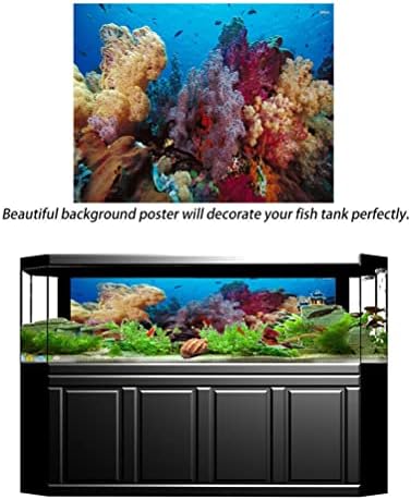 Фон за аквариум с рибки, на Фона на Терариума от PVC със Статично прилипанием за морски обитатели-земноводни, Тапети с Дизайн на морското дъно, За украса на стаята, Тр?
