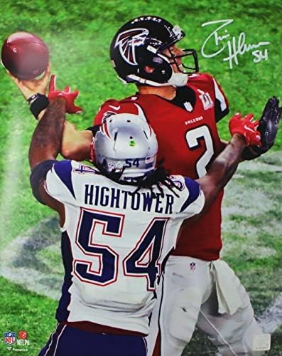 Донта Хайтауэр Патриоти Нова Англия Подписаха SB 51 Strip Sack 16x20 Снимка JSA - Снимки NFL с автограф