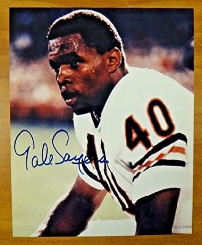 Гейл Сайръс Подписала Футболен снимка Chicago Bears 8x10 - Снимки NFL с автограф