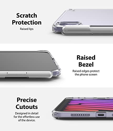 Ringke Fusion е Съвместим с iPad Mini 6 (8,3 инча, модел 2021), Прозрачна Твърда делото, устойчив на удари бронята