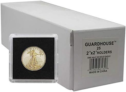 Монетницы 25 - Guardhouse 2x2 Tetra Snaplock за монети с тегло 1/2 унция, 27 мм