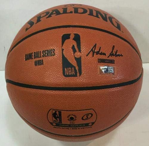 Клайд Drechsler подписа на Баскетболна топка Spalding В Glide autograph HOF Fanatics - Баскетболни топки с автографи