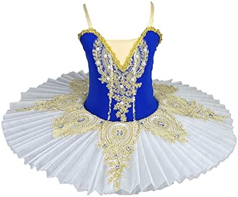 Професионални Балетные Рокли-Опаковки за момичета, Блинные Балетные Танцови Поли, Детски Костюм Танцьори с Пайети, за да се Изяви
