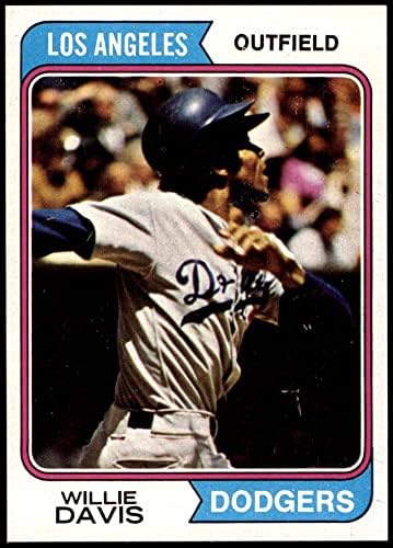 1974 Topps 165 Уили Дейвис Лос Анджелис Доджърс (Бейзбол карта) NM / MT + Доджърс