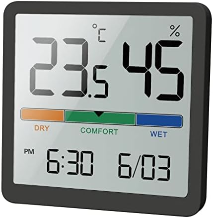 XDKLL LCD цифров часовник влага Стаен Термометър, Влагомер за домашния офис, Тенис на измерване на температурата