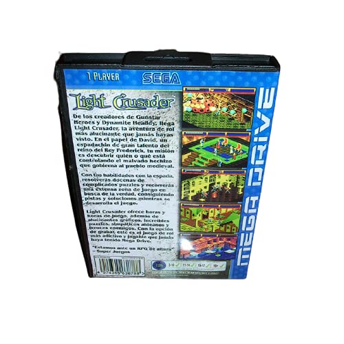 Калъф Aditi Light Кръстоносците EU с кутия и ръководството За игралната конзола Sega Megadrive Genesis 16 бита