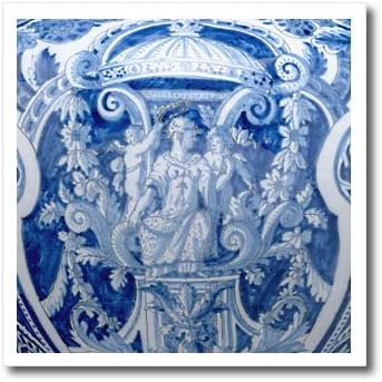 3dRose Бяло-сините Делфтские холандски реколта Ангели-Купидоны. - Ютия за топлопреминаване (ht-371800-1)