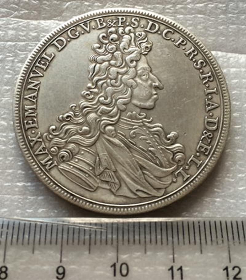 1694 Немски Медни Монети със сребърно покритие Антични Монети Събиране на Монети ръчно изработени подлежащи
