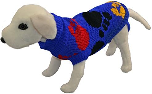 Невероятни стоки за домашни любимци Пуловер за кучета Blue Paws -Размер 12