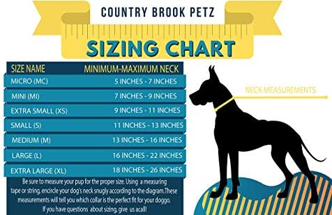 Country Brook Petz - над 30 Ярки цветове - Луксозен найлонов нашийник за кучета на американския производство