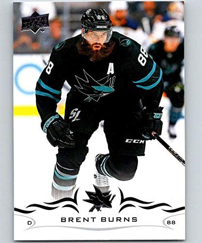 2018-19 Горната палуба 399 Брент Бърнс Хокейна карта НХЛ Сан Хосе Шаркс