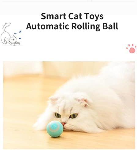 Интерактивни Играчки за домашни Любимци OALLK Smart Automatic Ролинг Котка Топка Беззвучная Износостойкая Играчка