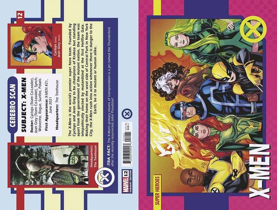 Хората X (6-та серия) #12A VF / NM; Вариант капаци за комикс на Marvel | търговски карта