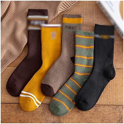 SDFGH 5 Чифта топли чорапи, Зимни Изолирана Кърпа Утепляющие Разтеглив Кръгли Чорапи Компресия чорапи