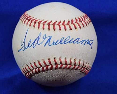 Тед Уилямс PSA ДНК Coa Автограф на Американската лийг Бейзбол с Автограф OAL - Бейзболни топки с автографи