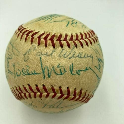 Роберто Клементе Уили Мейс 1971 All Star Game Team Подписа договор с JSA по бейзбол - Бейзболни топки с автографи