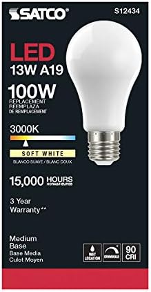 Лампа Satco S12434, Топло Бяла (3000K) -13,5 W