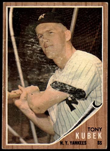 1962 Topps 430 Тони Кубек Ню Йорк Янкис (Бейзболна картичка) ДОБРИ Янкис