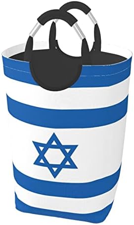 Израелски Флаг Сгъваема Кошница за дрехи, Сгъваема Кошница за дрехи с Дръжки Голяма Чанта За Дрехи кош за Мръсни Дрехи Органайзер Кошница за Дрехи