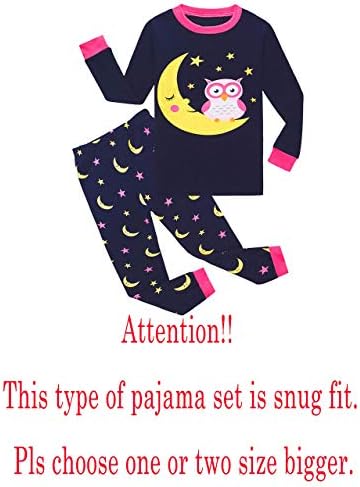 Пижамный Комплект KikizYe За момичета, Пижама с дълъг ръкав от Памук, пижами