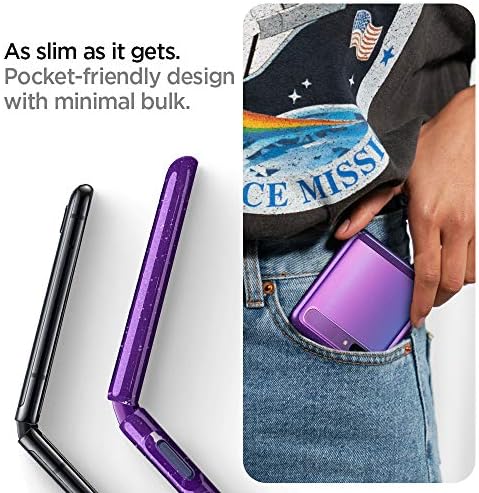 Spigen Ultra Hybrid предназначен за Samsung Galaxy Z Flip Case (2020 г.) - лилаво