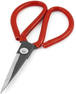 Нови ножици за домашно приготвени ястия Lon0167 с червени прорезиненными надеждни дръжки за рязане на метал