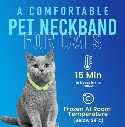 IDEAKOKO icicool Neck Wrap – Охлаждащ pet-бандаж за шията при високи температури. Идеални за кучета и котки,