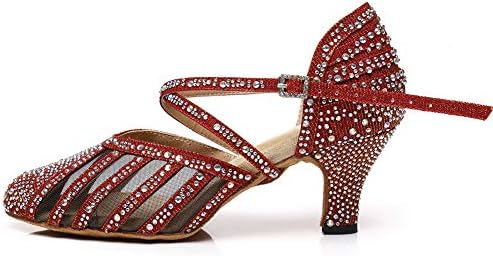 Дамски обувки за танци балната зала YKXLM за изказвания в стил Латино Салса, Професионални Обувки за танци със затворени пръсти, Модел L403