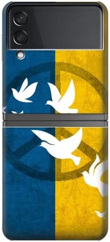 R3857 Гълъб на мира, знамето на Украйна, калъф за Samsung Galaxy Z Flip 4