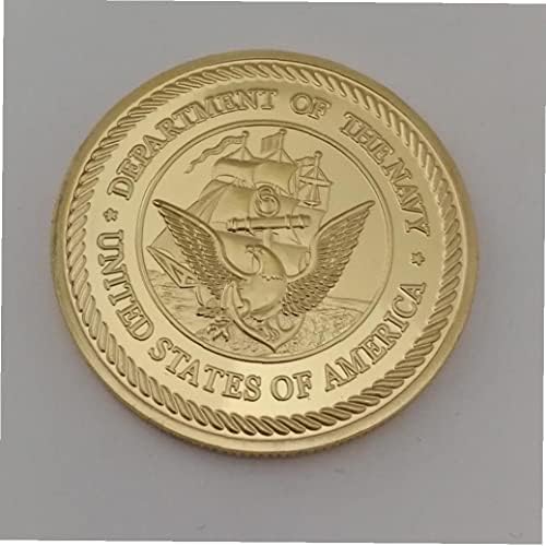 Ruluti на Военно-Морския флот на САЩ Cv-62 Самолетоносач Независимост Позлатен Сувенирни монети Министерството