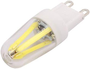 X-DREE AC220V 2W COB led царевичен лампа с регулируема яркост на 4-LED G9 2P Кристален лампа Чисто бели на цвят