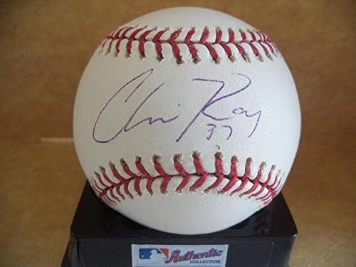 Крис Рей Джайентс/ ориълс/Рейнджърс Подписа договор с изпълнителния директор по бейзбол - Бейзболни топки с автографи