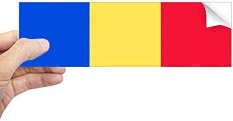 DIYthinker Националното Знаме На Румъния Правоъгълник Европа Стикер Върху Бронята На Стикер На Прозореца Лаптоп
