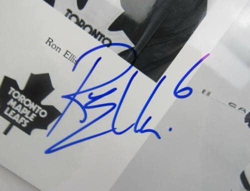 Рон Елис Подписа Автограф 8x10 Снимка II - Снимки на НХЛ с автограф