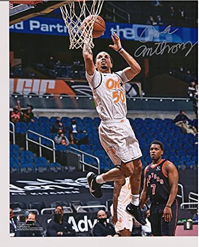 Коул Антъни Орландо Меджик с автограф 16 x 20 на Бялата фотография - Снимки на НБА с автограф