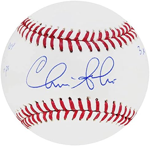 Крис Сабо е подписал Официален бейзболен мач Роулингс МЕЙДЖЪР лийг бейзбол с 88 играчи НЛ РОЙ, 90 световни шампиони, 3 бейзболни топки с автографи на звездите