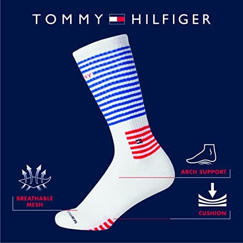 Мъжки спортни чорапи Tommy Hilfiger - Меки чорапи за екипажа (5 опаковки)
