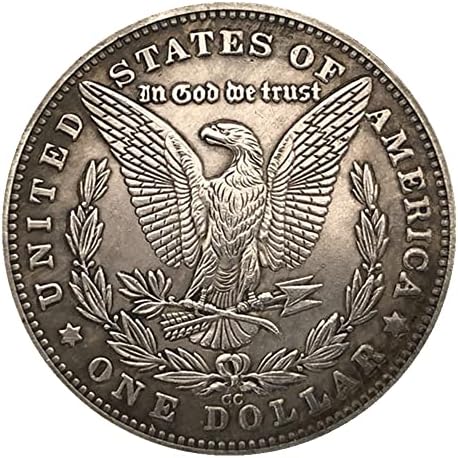 Однодолларовая монети,Сувенири Антични монети Великата Америка, Долара Морган 1890 г., без да се прибягва, Отворете за колекционери историята на монети в САЩ