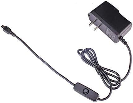 Захранване Enokay за Raspberry Pi 2 3 b b + 5V 2.5 A Адаптер за Зарядно Micro USB с Превключвател за включване-изключване