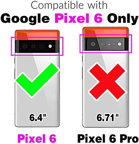 Съвместима с Pixel Google 6, Чанта-портфейл, Поставка за раменния колан през рамо, Кожен Държач за карти, Многофункционални